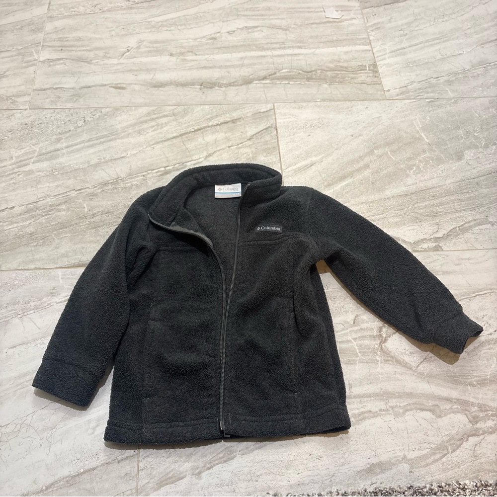 Columbia Dark Gray Fleece Jacket size 18-24 months